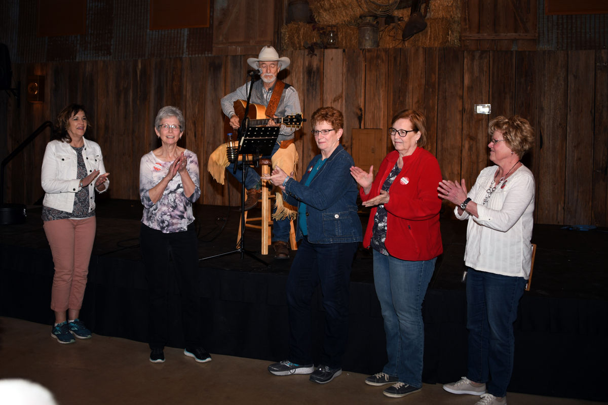 269 Deep in the Heart of Texas with Marcia Regier, Mary Carlson, Sandi Swanson, Donna Driewer, Lynette Naber.JPG